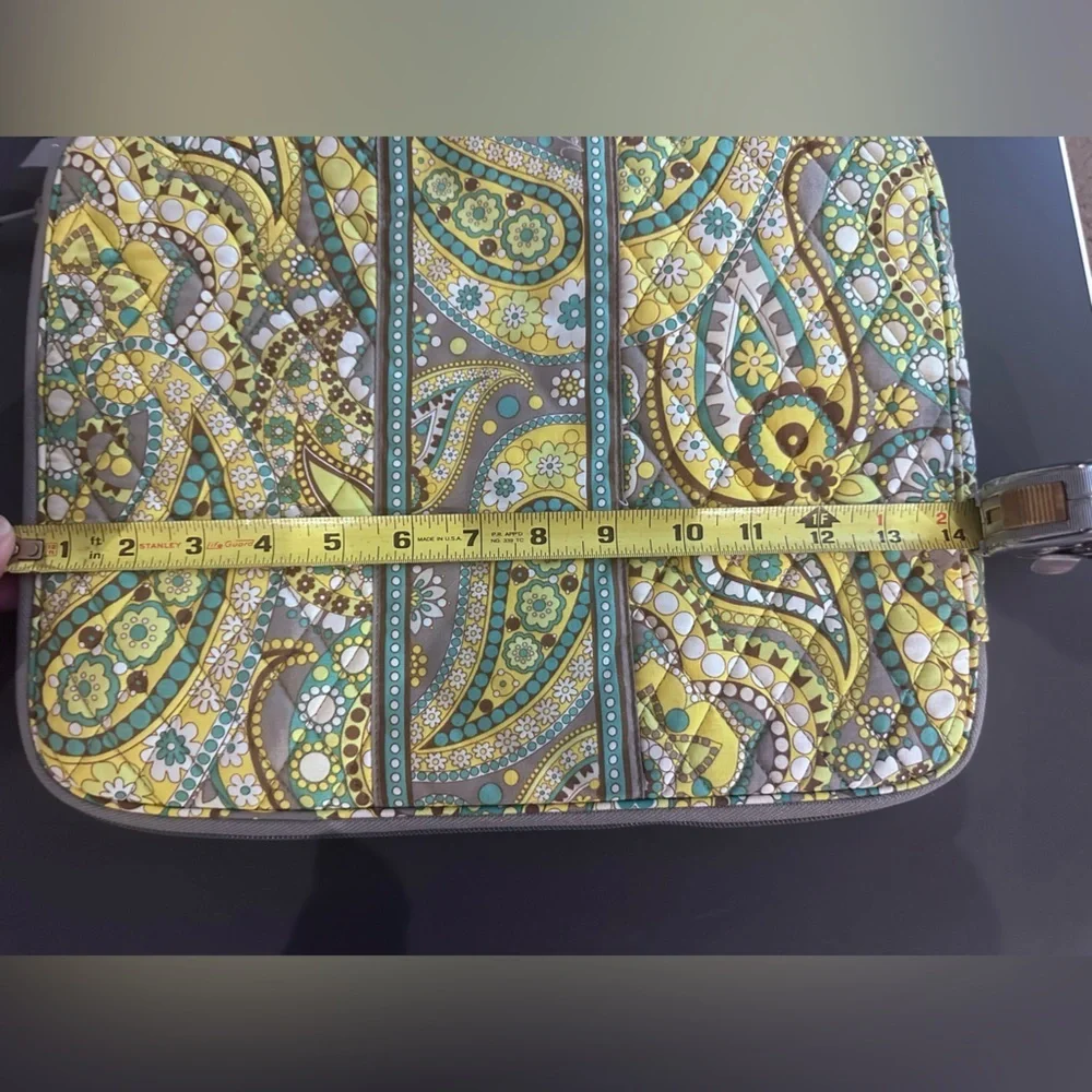 Vera Bradley Laptop Bag in Green and Yellow